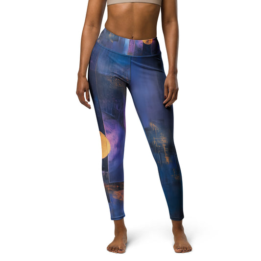 Ancient Futurism Acrylic - Yoga Leggings