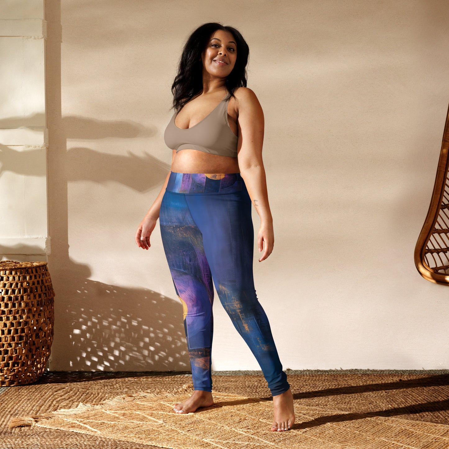 Ancient Futurism Acrylic - Yoga Leggings