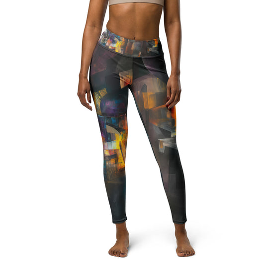 Ancient Futurism Acrylic 2 - Yoga Leggings