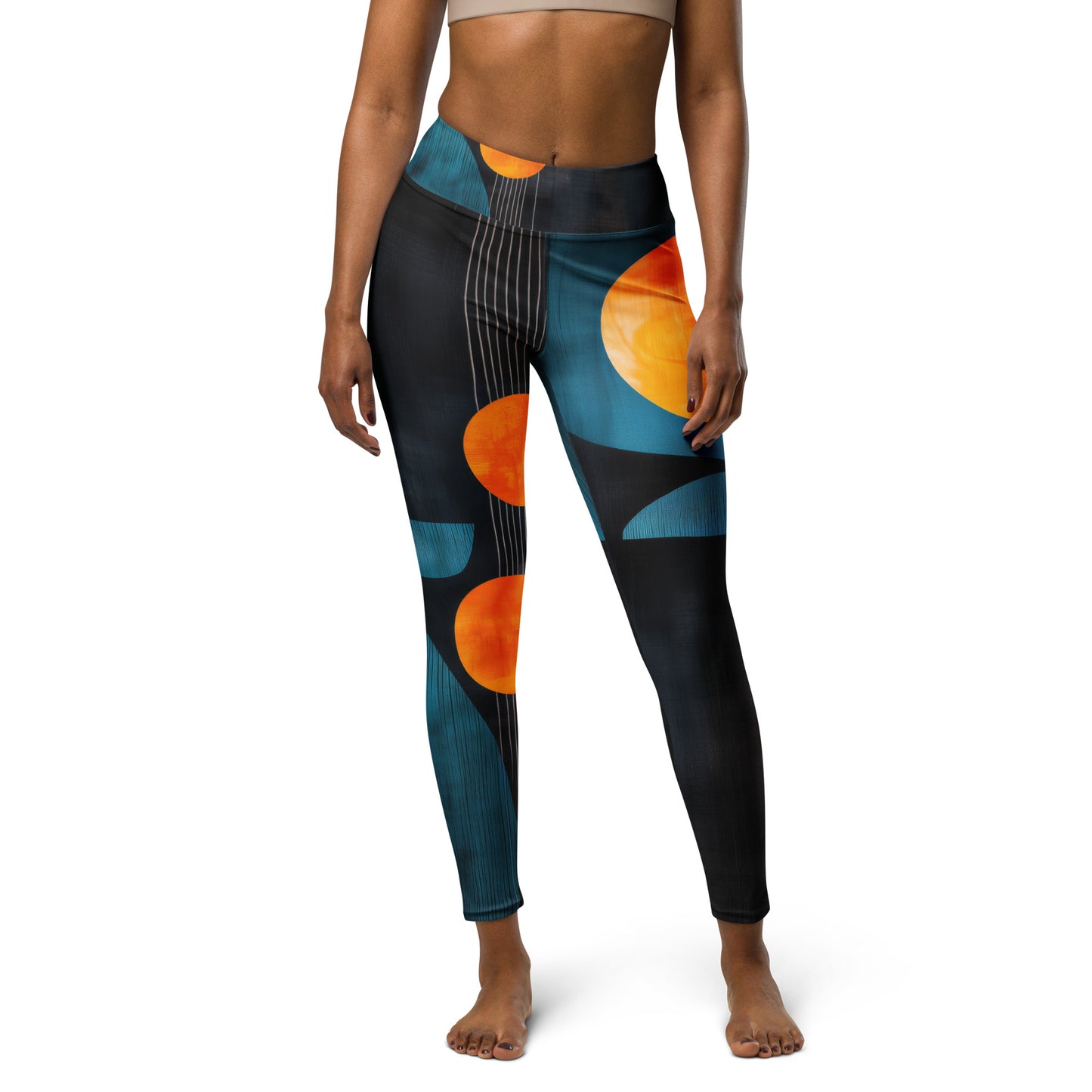 Minimalist Golden Spheres - Yoga Leggings