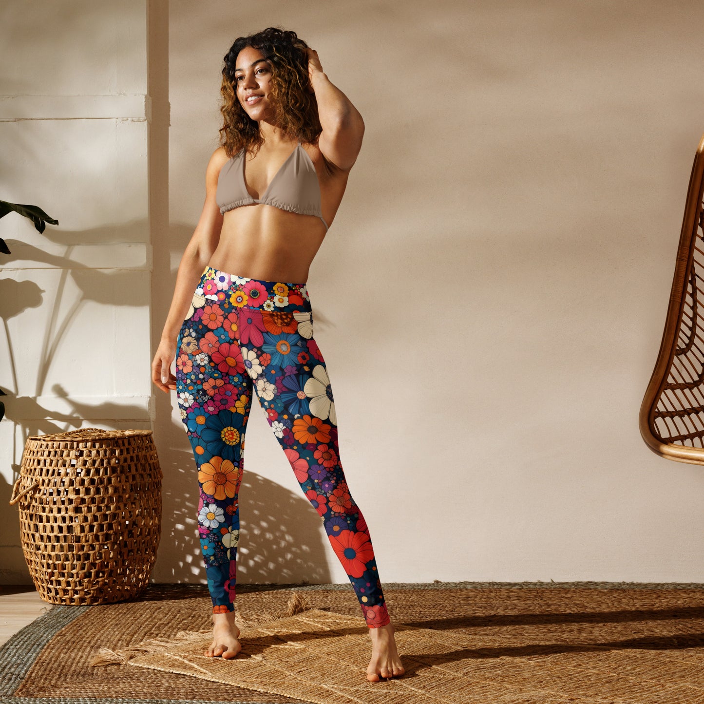 Abstract Floral - Yoga Leggings