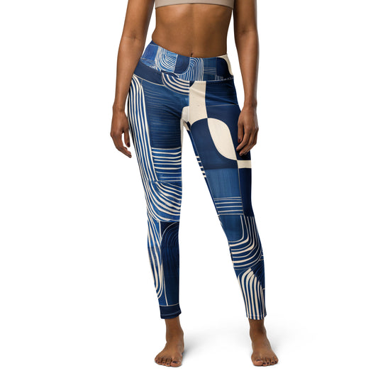 Pablo Picasso Sashiko - Yoga Leggings