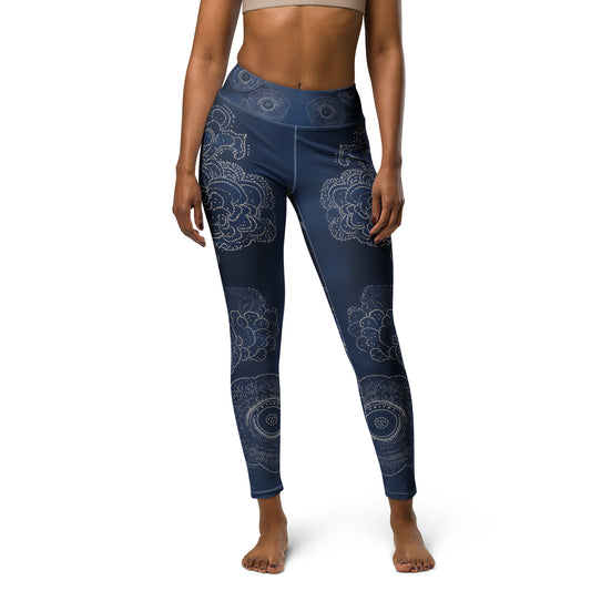 Sashiko Polynesian - Yoga Leggings