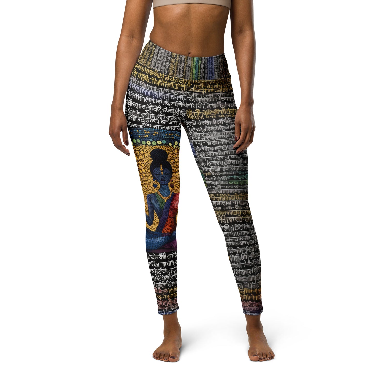 Yoga Faux Sanskrit moda 1 - Yoga Leggings