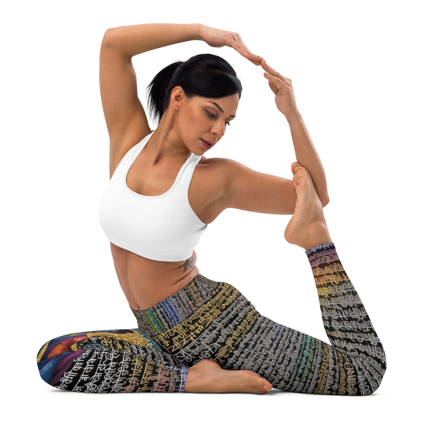 Yoga Faux Sanskrit moda 1 - Yoga Leggings