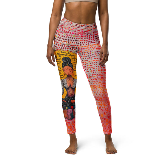 Yoga Faux Sanskrit moda 2 - Yoga Leggings