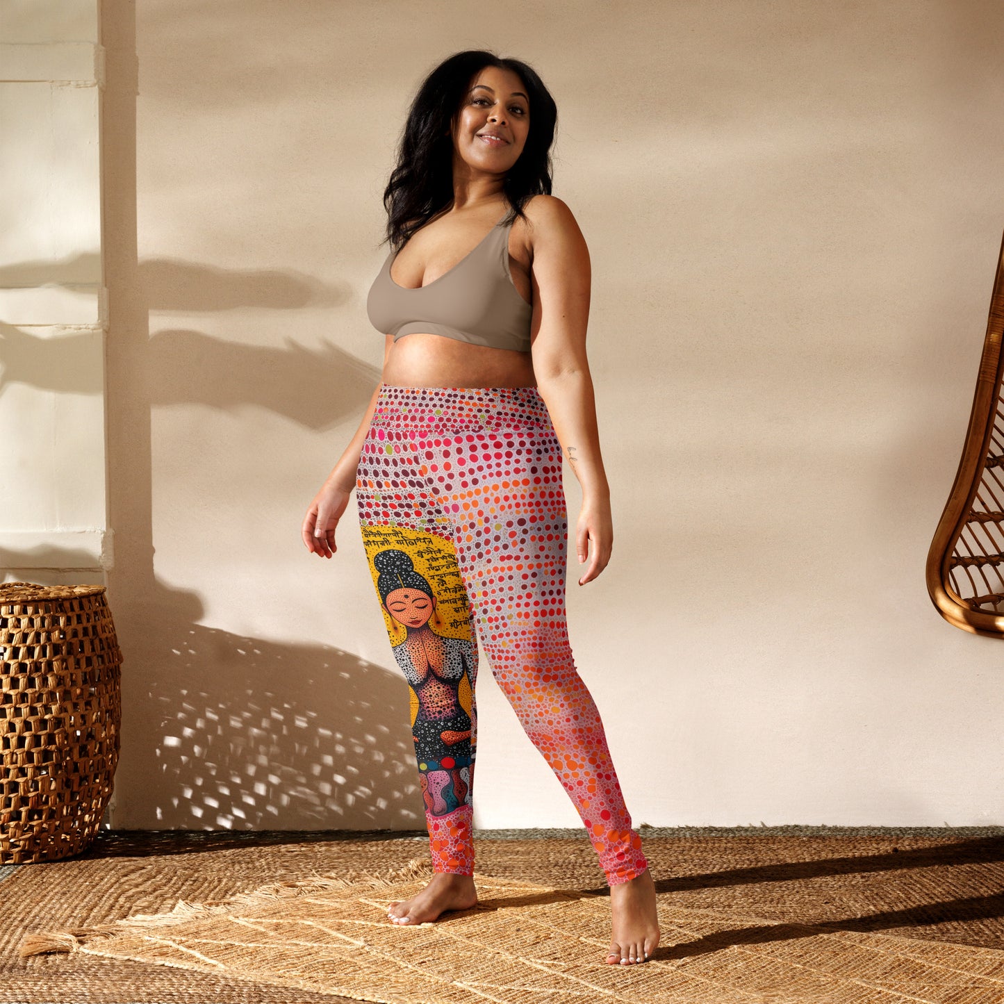 Yoga Faux Sanskrit moda 2 - Yoga Leggings