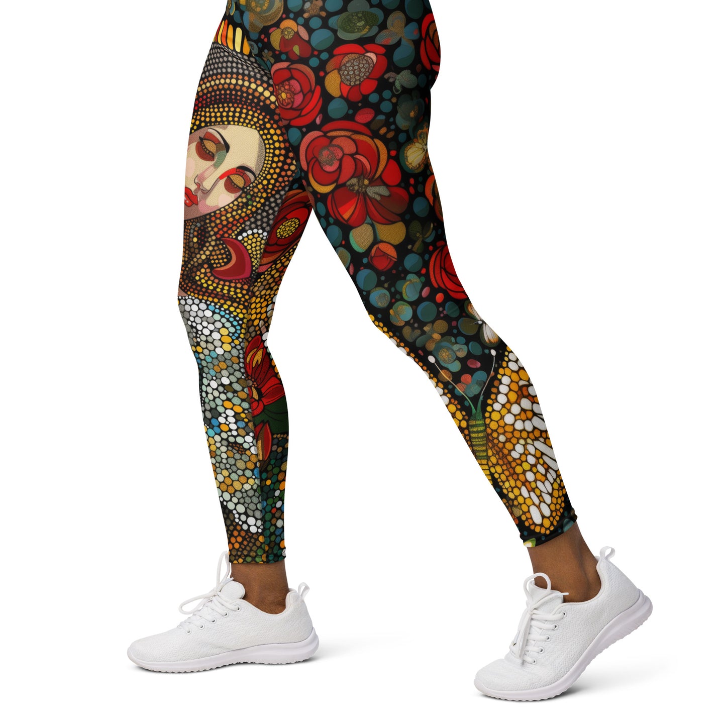 La Virgen con Rosas - Yoga Leggings