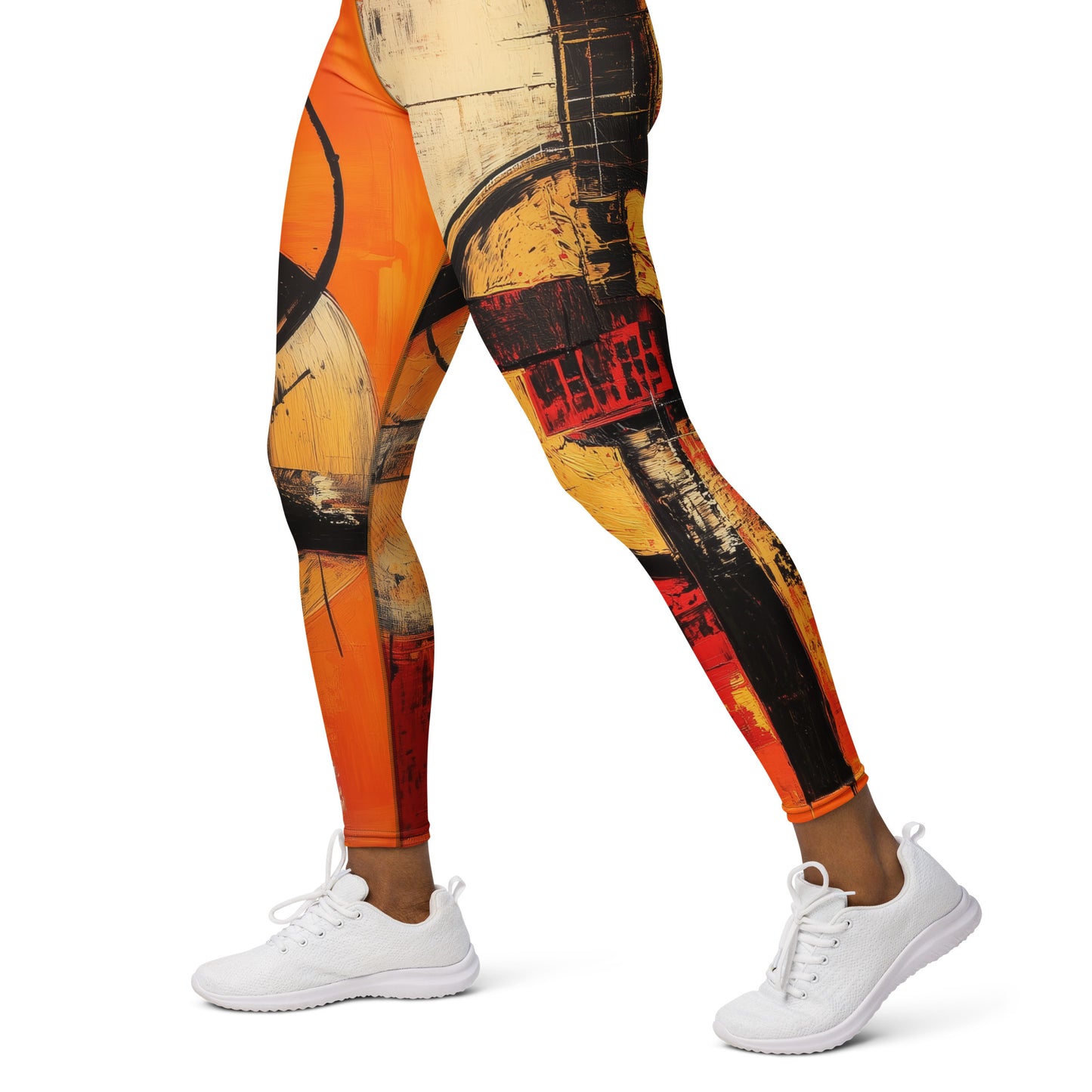 Ancient Futurism Acrylic 1 - Yoga Leggings