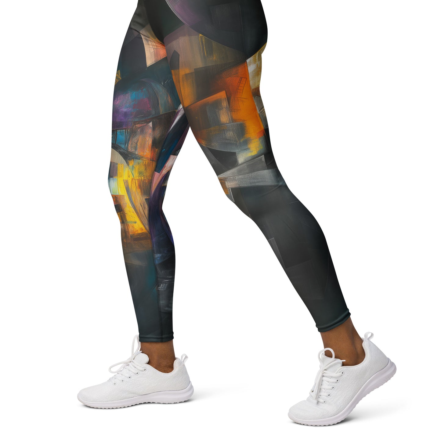 Ancient Futurism Acrylic 2 - Yoga Leggings