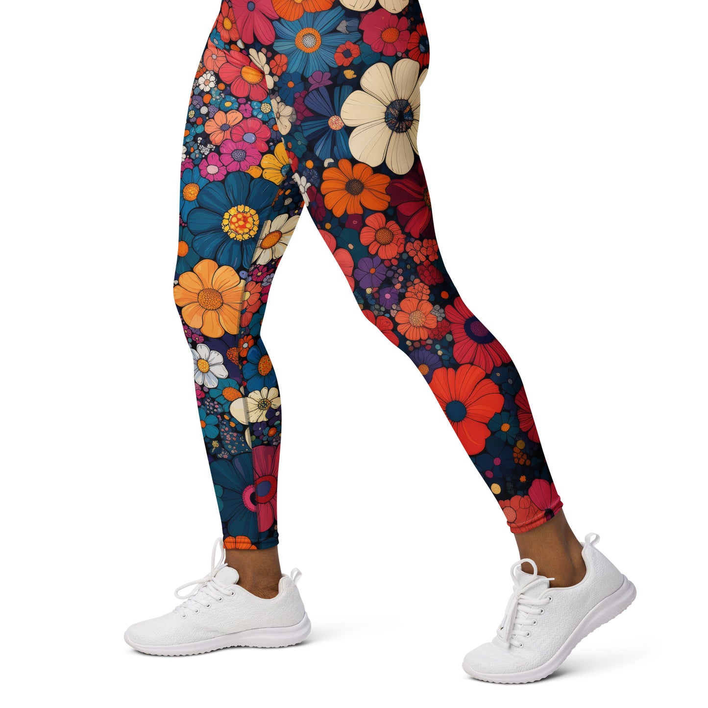 Abstract Floral - Yoga Leggings