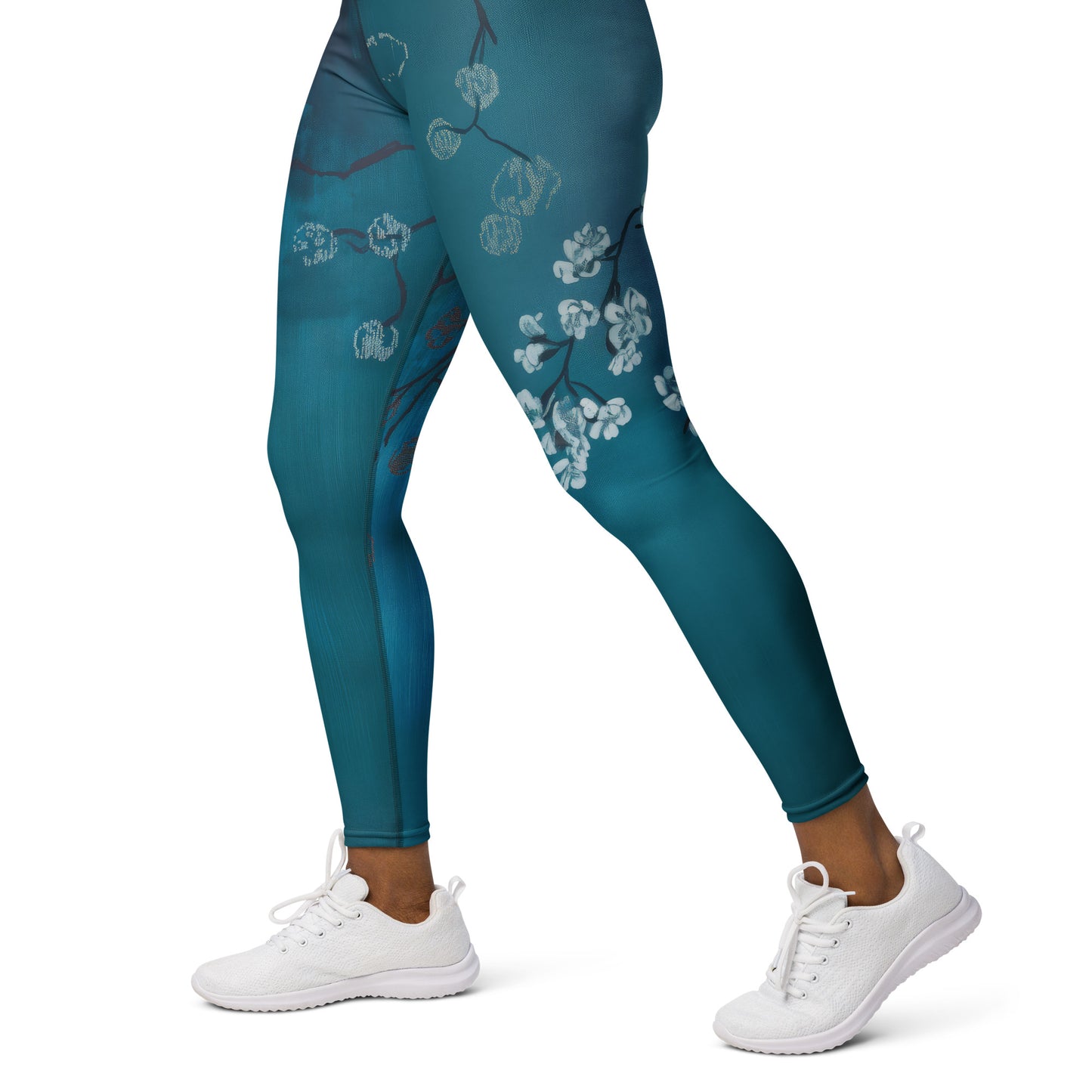 Winter Blossums - Yoga Leggings