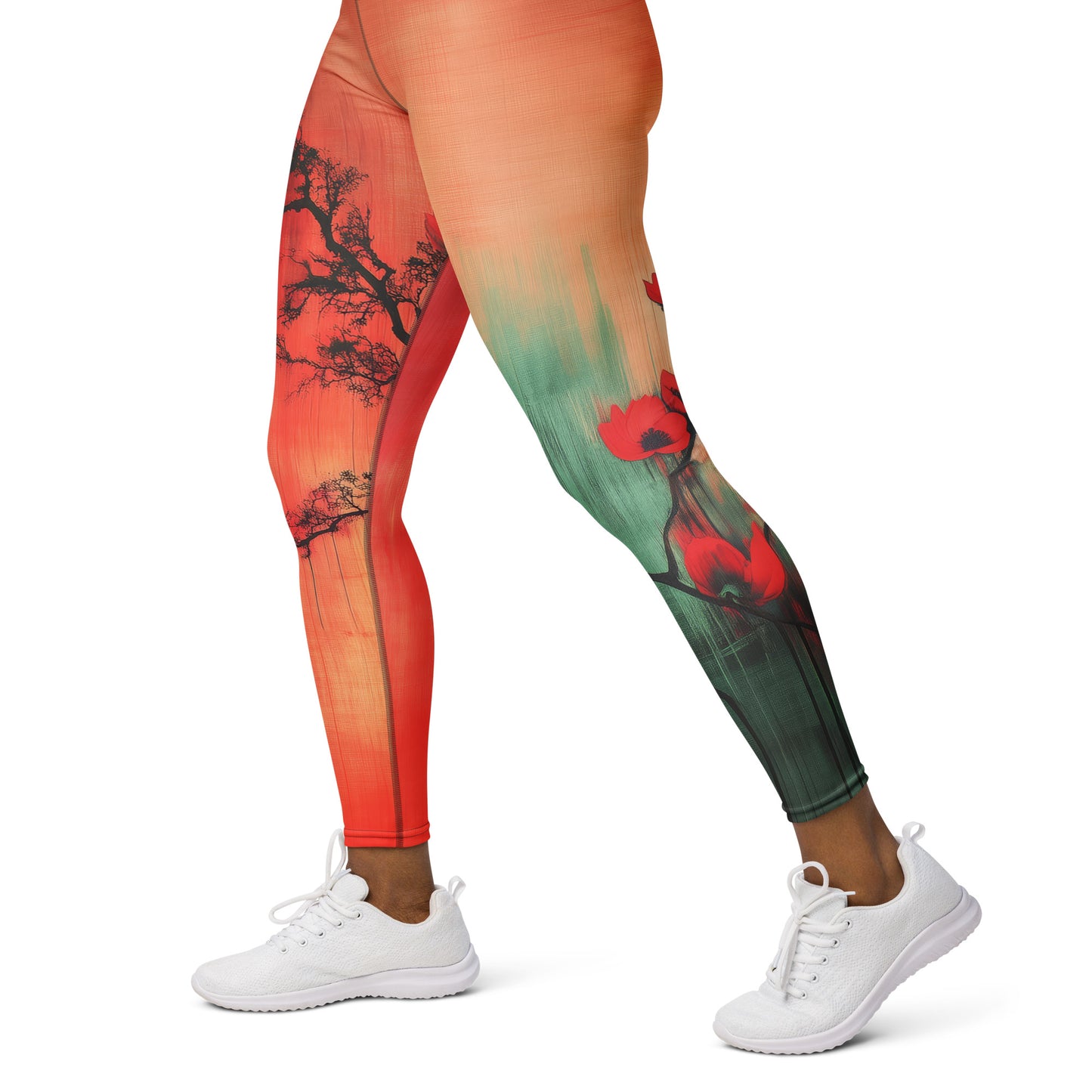 Eden Red - Yoga Leggings