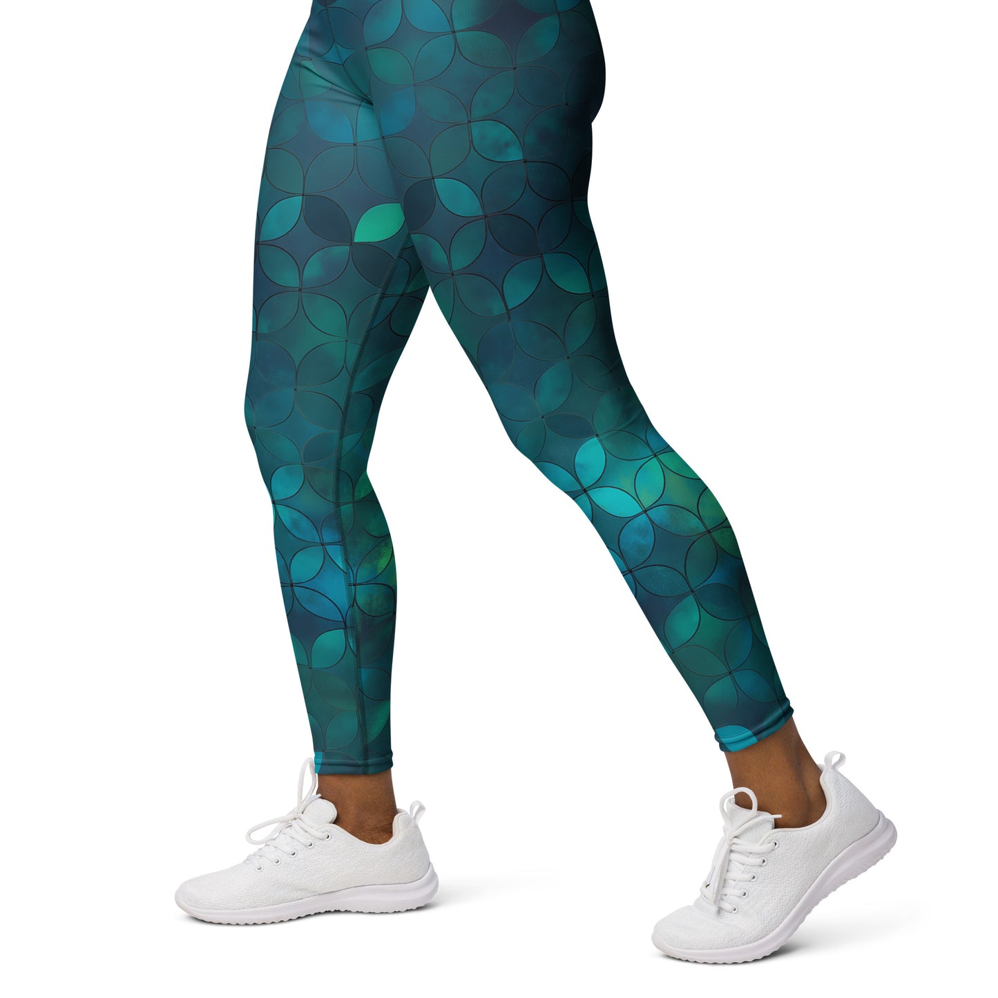 Sashiko Scales - Yoga Leggings