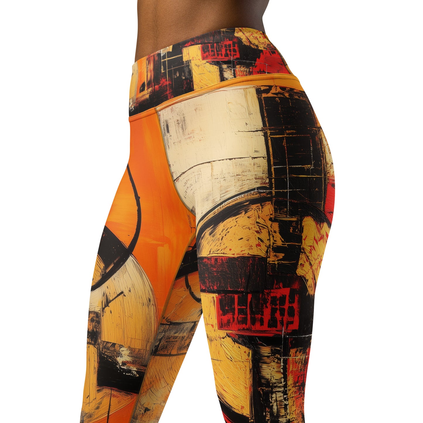 Ancient Futurism Acrylic 1 - Yoga Leggings