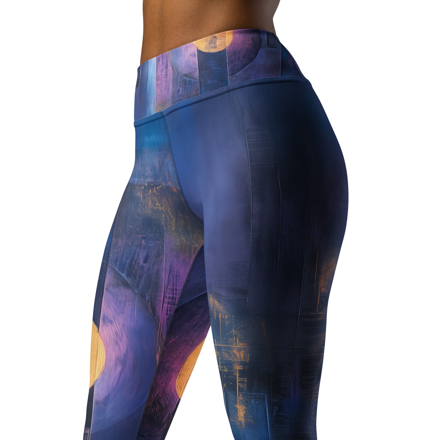 Ancient Futurism Acrylic - Yoga Leggings