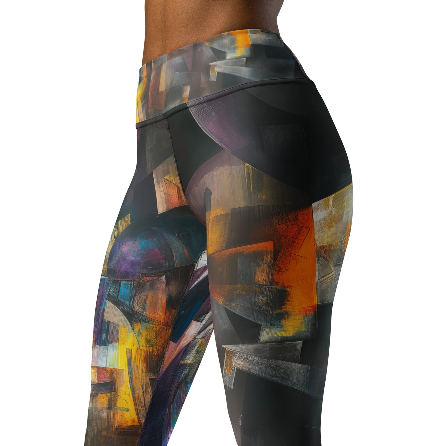 Ancient Futurism Acrylic 2 - Yoga Leggings