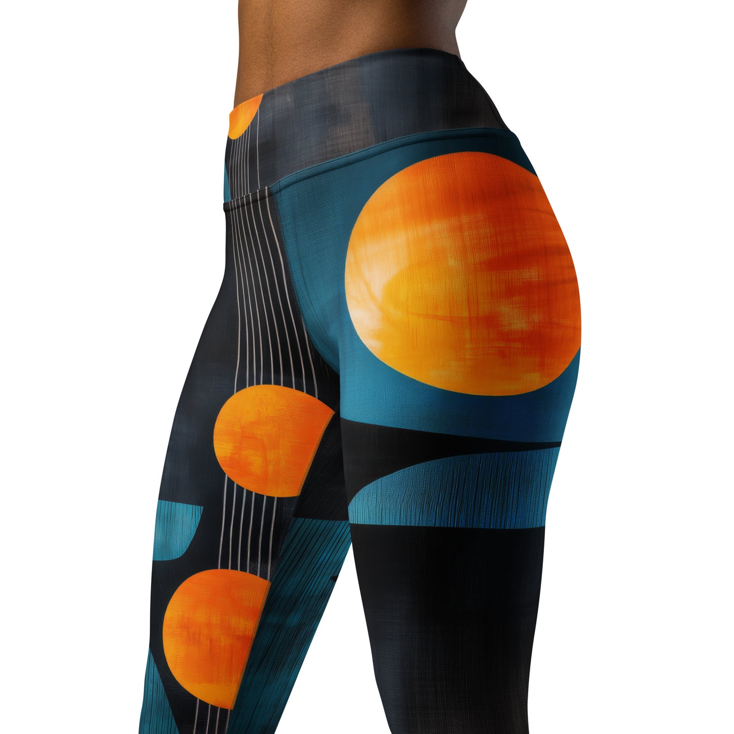 Minimalist Golden Spheres - Yoga Leggings