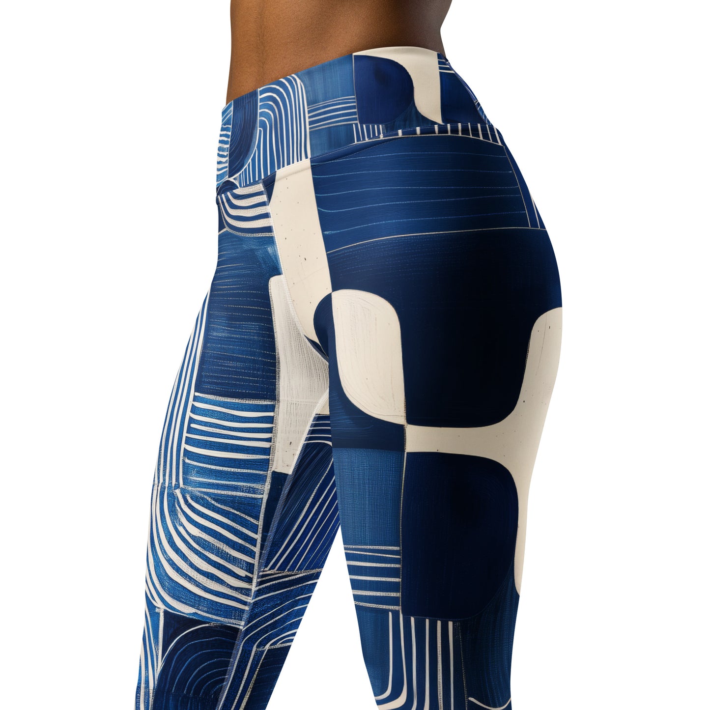 Pablo Picasso Sashiko - Yoga Leggings