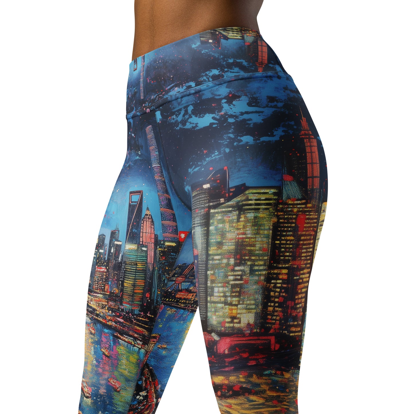 Shanghai’s Skyline - Yoga Leggings