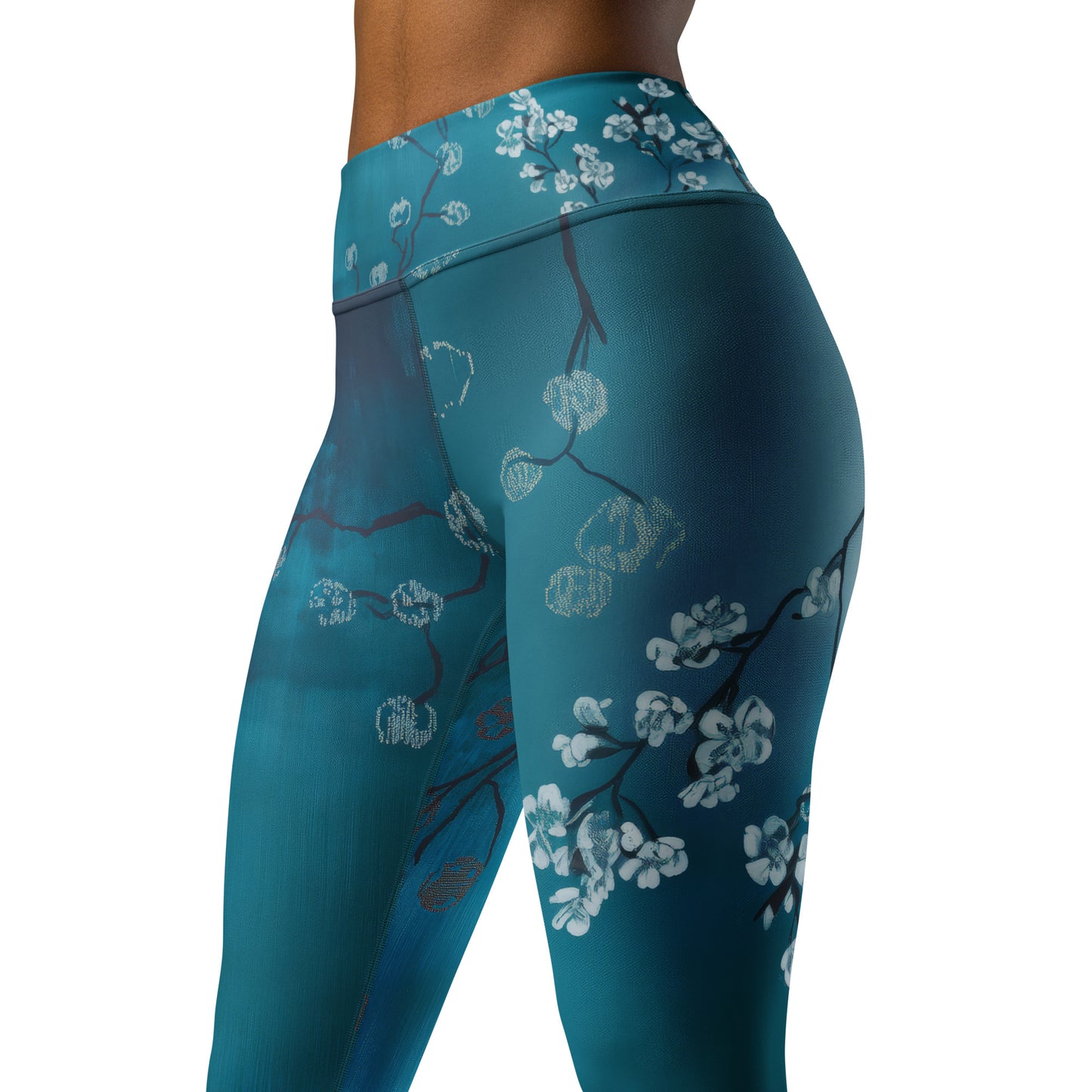 Winter Blossums - Yoga Leggings