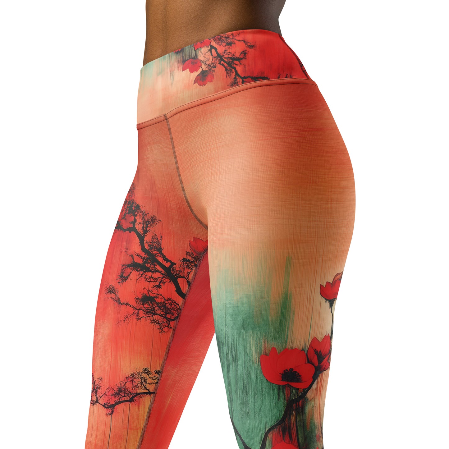 Eden Red - Yoga Leggings