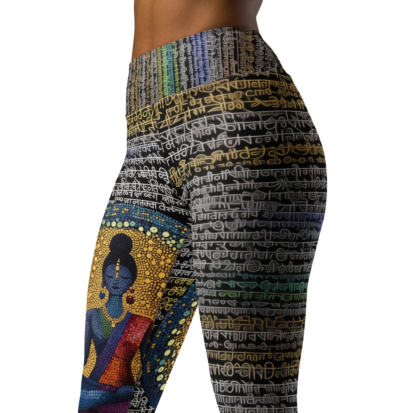 Yoga Faux Sanskrit moda 1 - Yoga Leggings