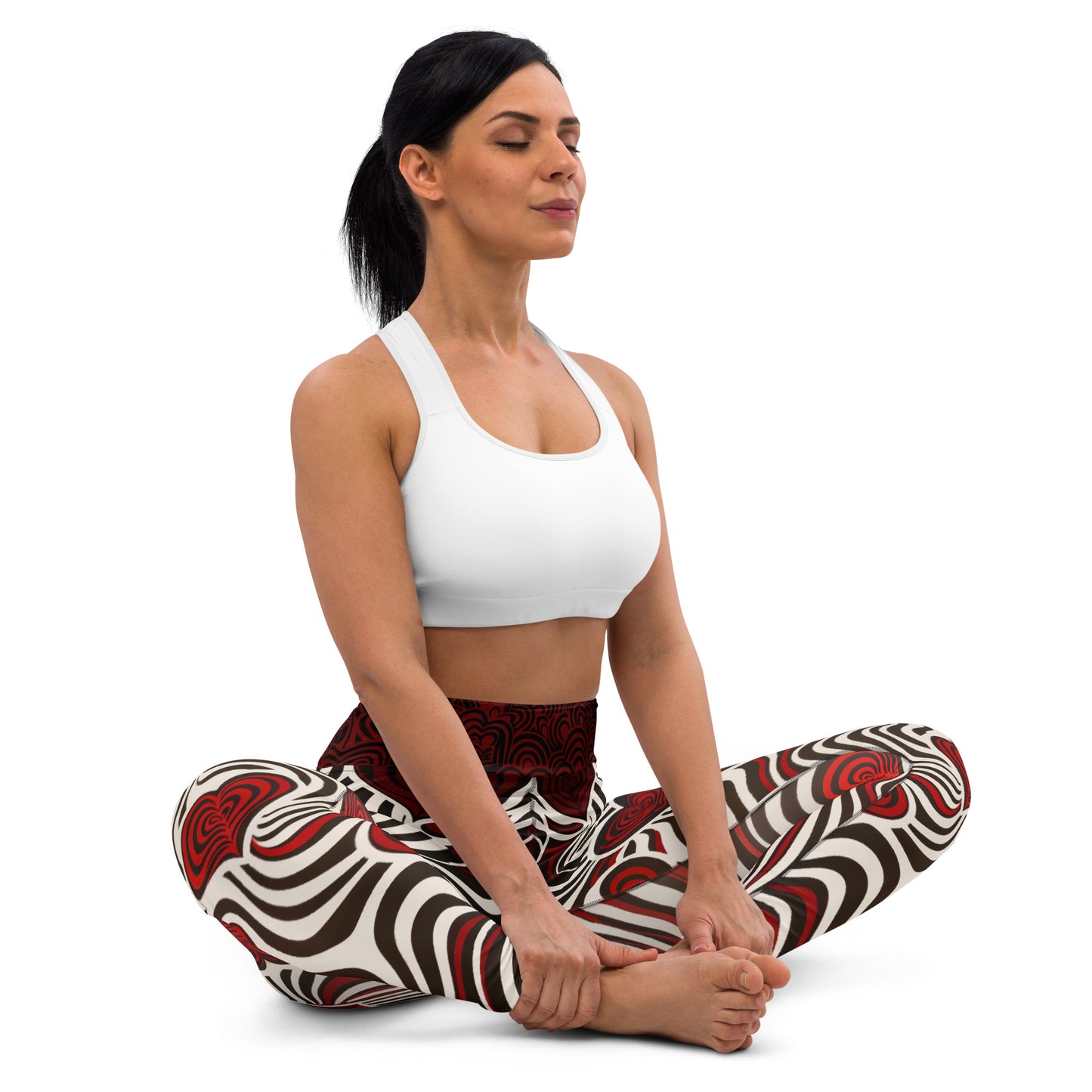 Hearts and Stripes - Yoga Leggings