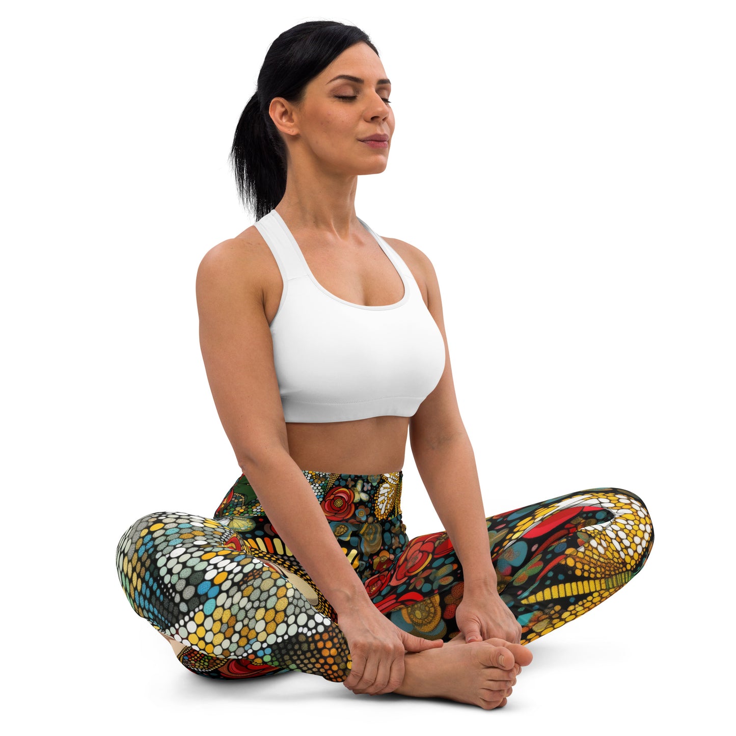 La Virgen con Rosas - Yoga Leggings