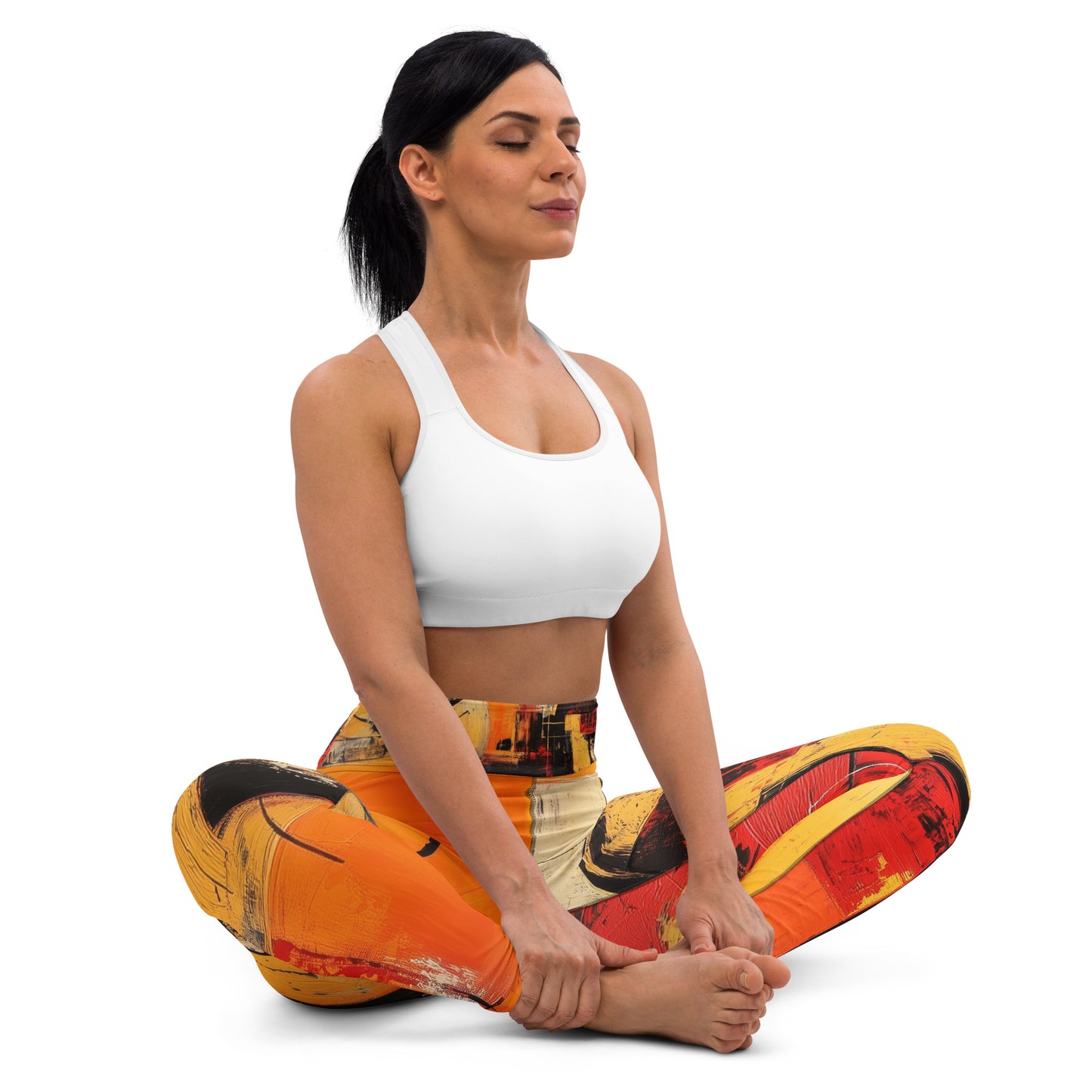 Ancient Futurism Acrylic 1 - Yoga Leggings