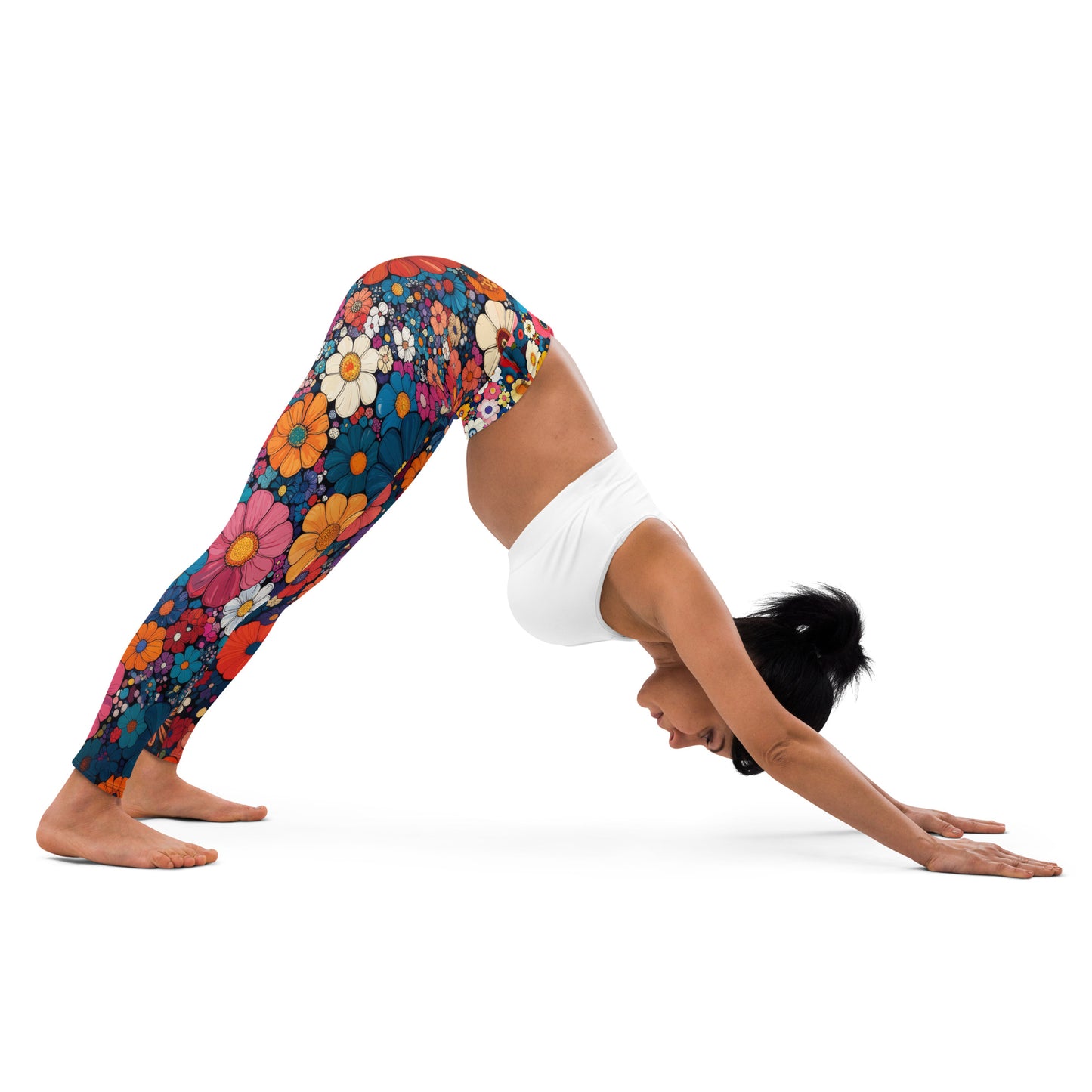 Abstract Floral - Yoga Leggings