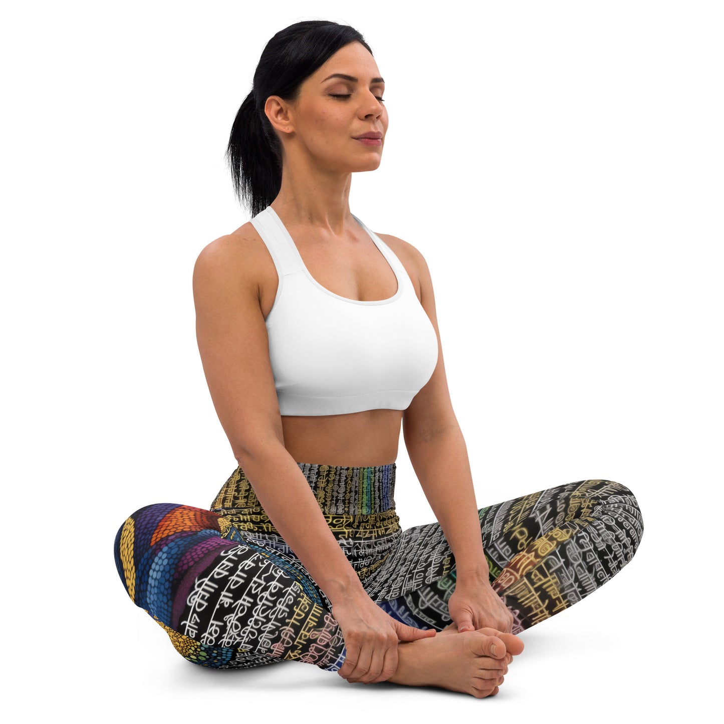 Yoga Faux Sanskrit moda 1 - Yoga Leggings