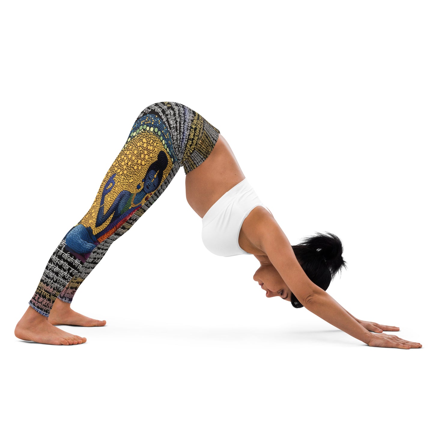 Yoga Faux Sanskrit moda 1 - Yoga Leggings