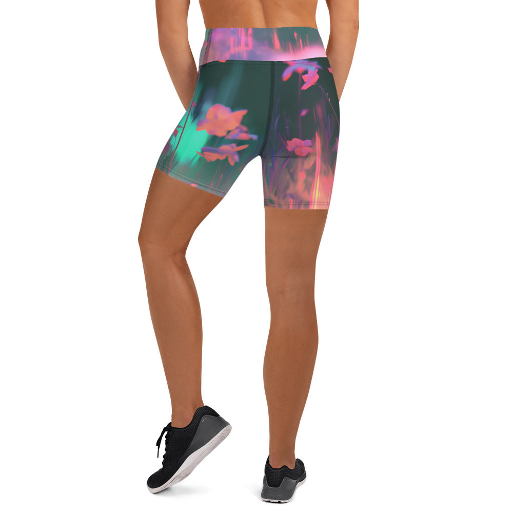 Yoga Shorts - Chromatic Aberration