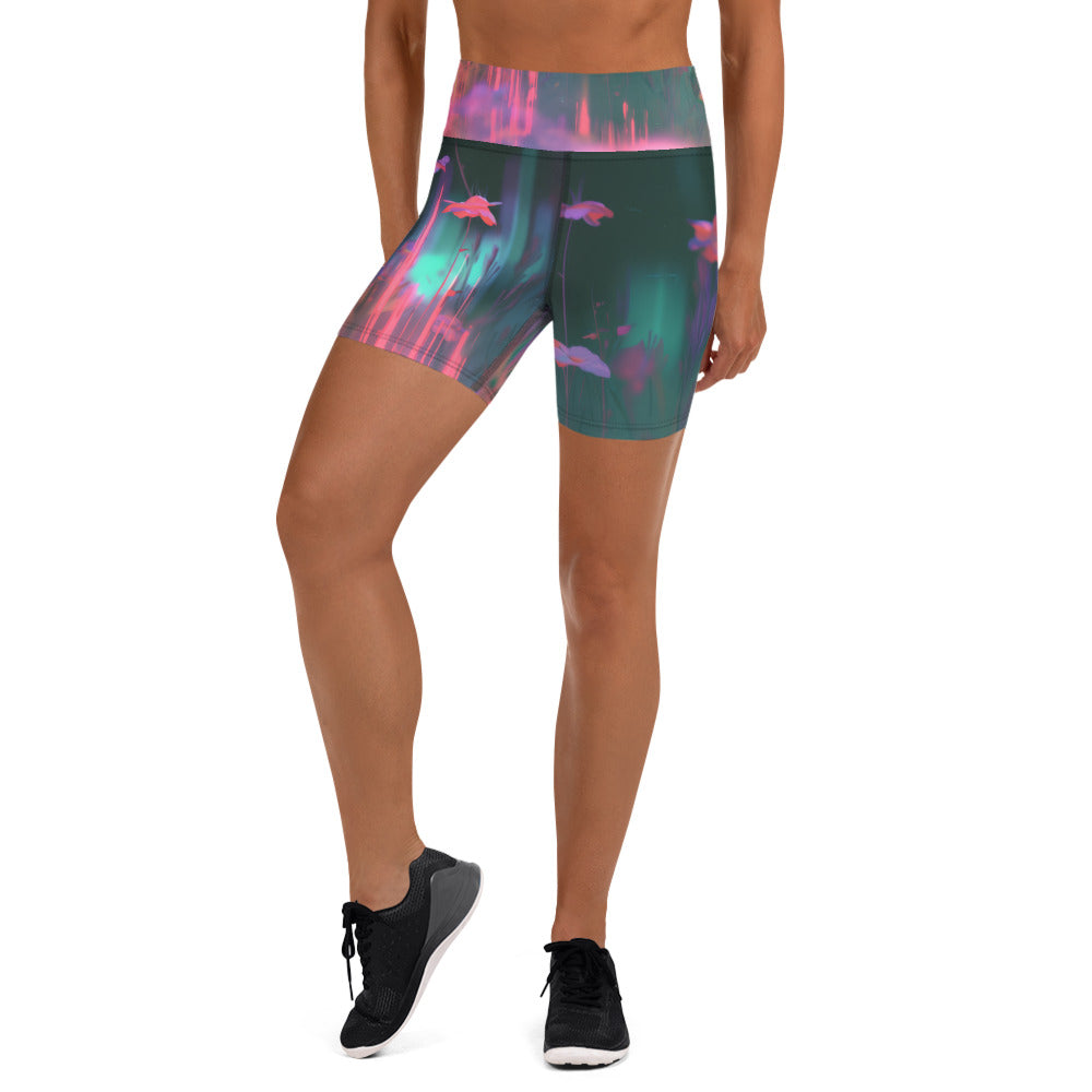 Yoga Shorts - Chromatic Aberration