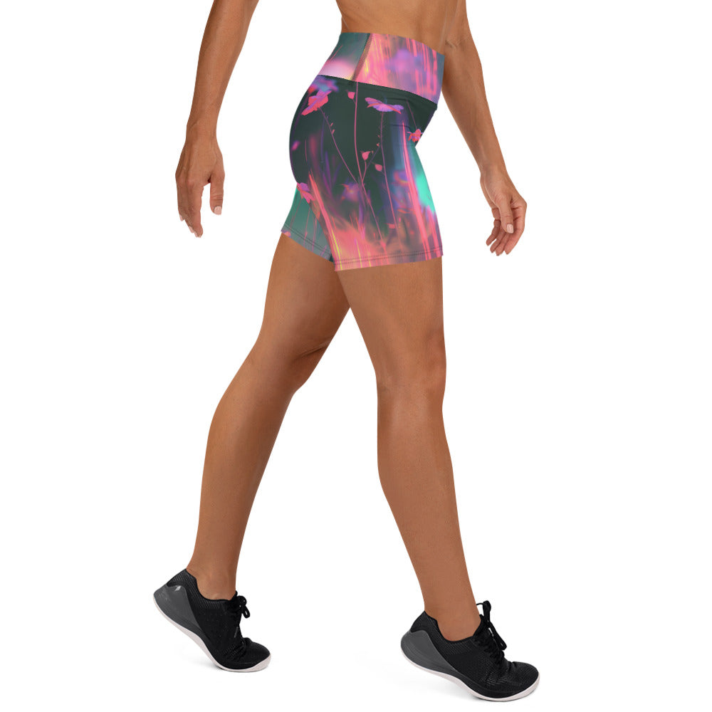 Yoga Shorts - Chromatic Aberration