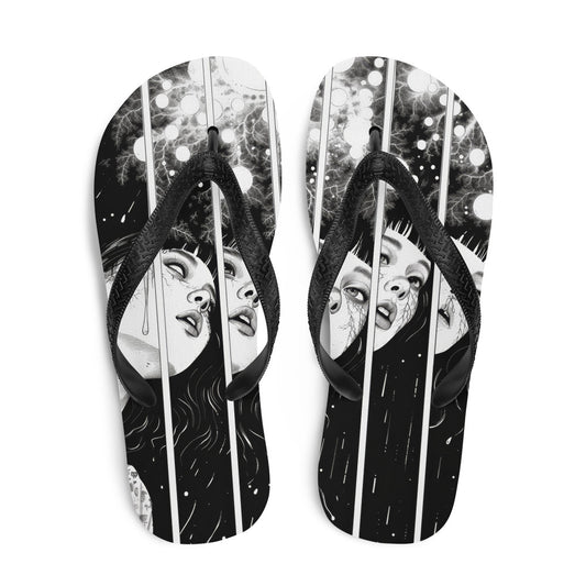 Manga Girl in the Rain - Flip-Flops