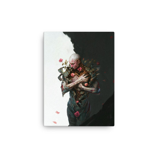 Death Amongst Roses - Thin canvas