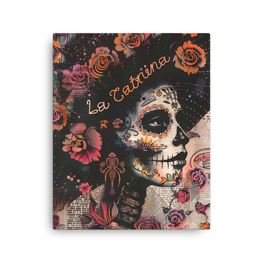 La Catrina en letra - Thin canvas