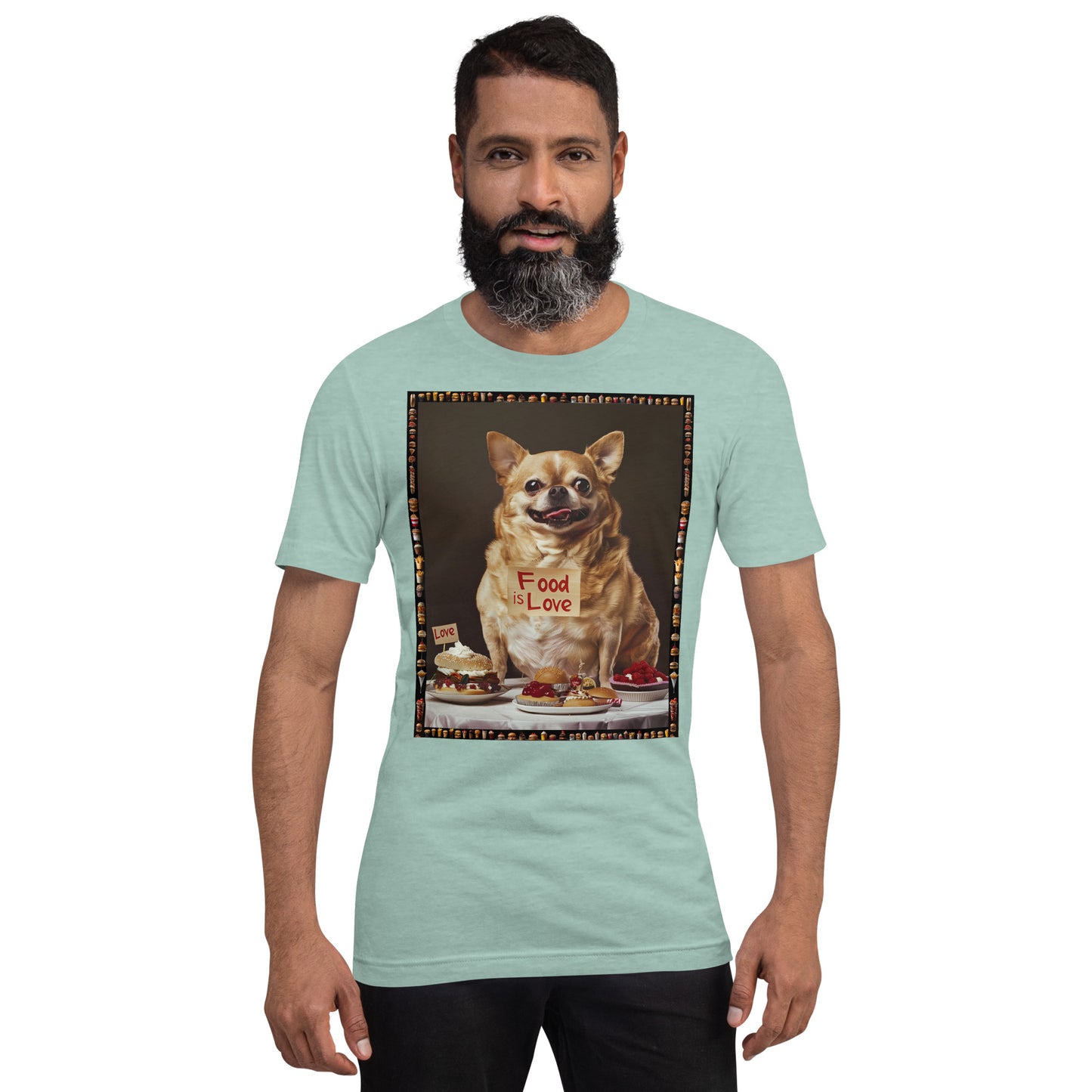 Mochi Loves Food 2 - Unisex t-shirt