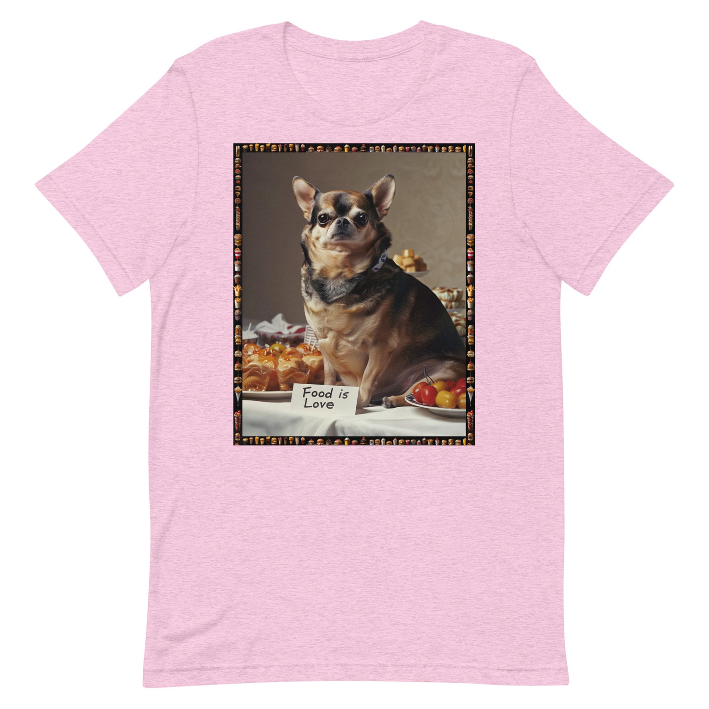 Mochi Loves Food 1 - Unisex t-shirt