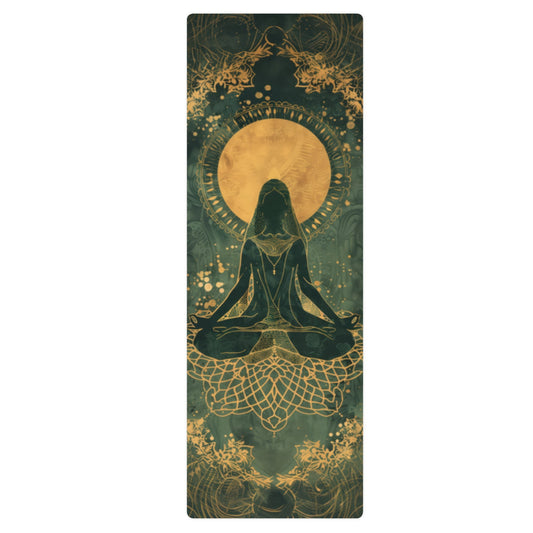 Mujer de Verde y Oro - Yoga mat